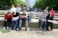 At Greenwich. Simon and Isabel were starving but we forced them to go up and THEN have lunch.